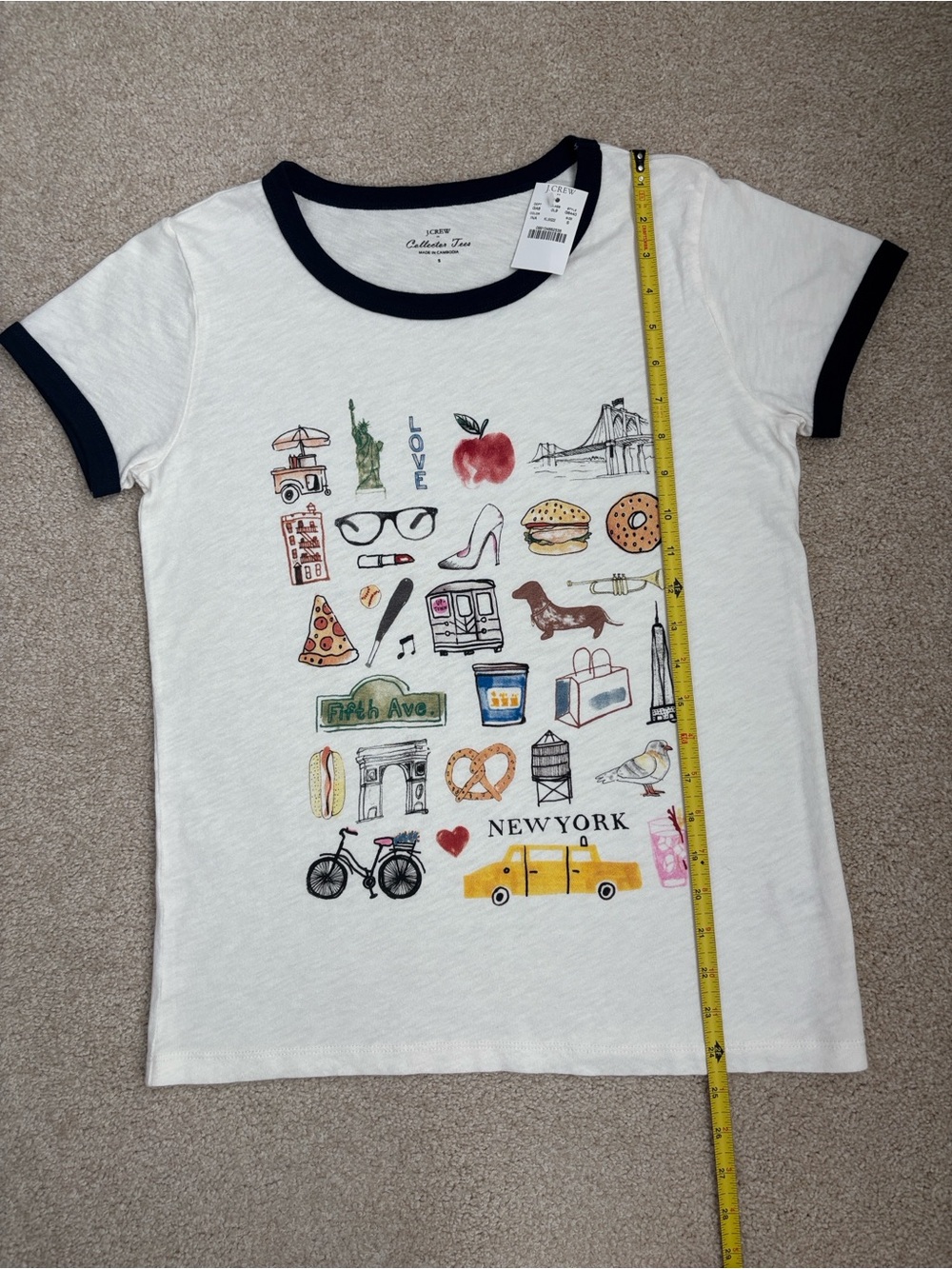 J. Crew NWT New York collector tee, size Small - Picture 5 of 9